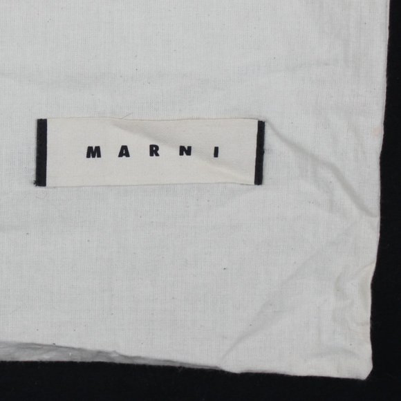 Marni 14x9 Cream Woven Drawstring Dust Bag - Picture 3 of 7